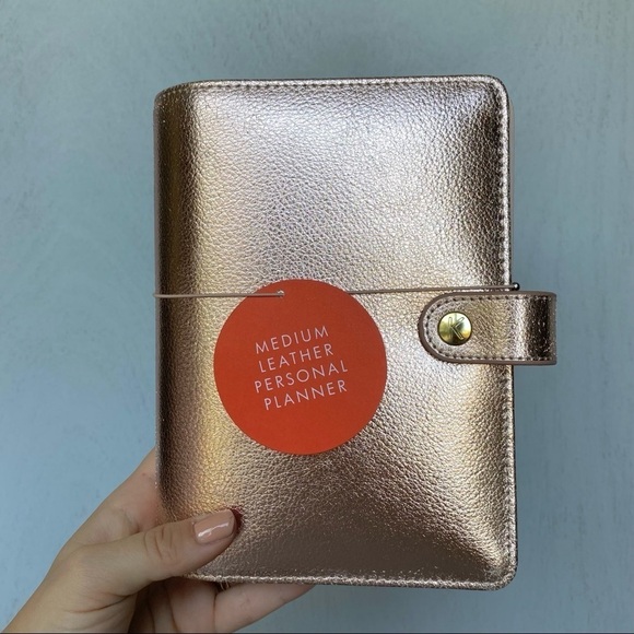 Kikki K Rosegold Metallic Personal Planner, RARE, Like New - Picture 2 of 9